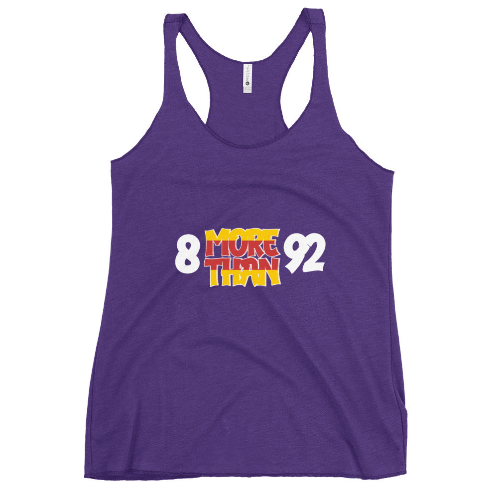 8 More Than 92 Women's Racerback Tank